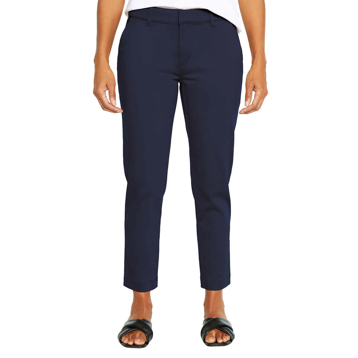 Pantalón chino corto Banana para mujer NEGRO - La Tiendita de la Jose