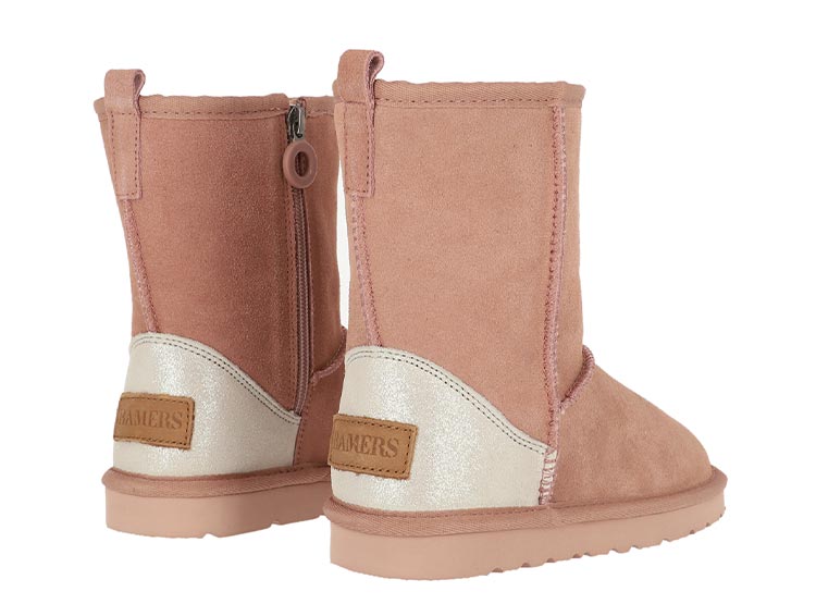 Botas cuero niña bamers terracota - La Tiendita de la Jose