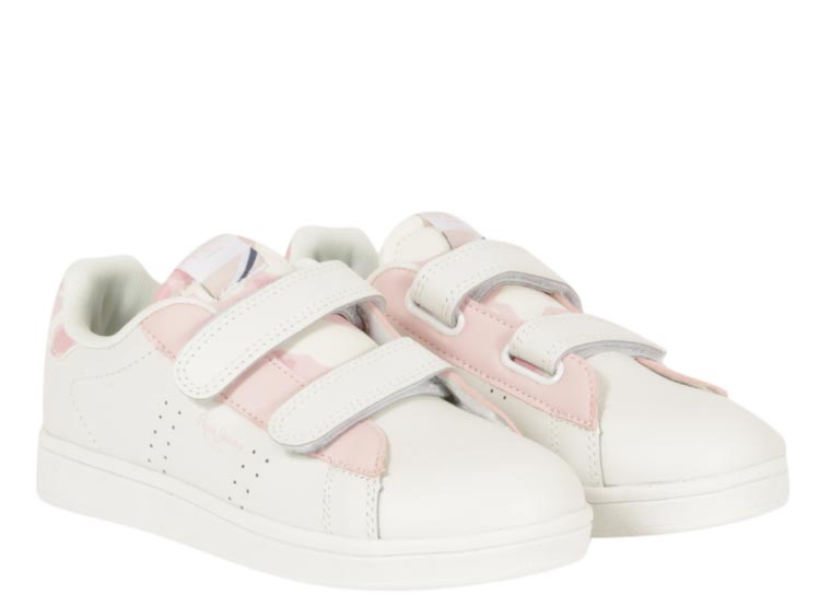 ZAPATILLAS NIÑA PEPE JEANS BLANCO PLAYER PRINT GK - La Tiendita de la Jose