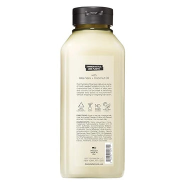 Champú hidratante Anomaly para cabello opaco y seco con aceite de coco y aloe vera, 325 ml