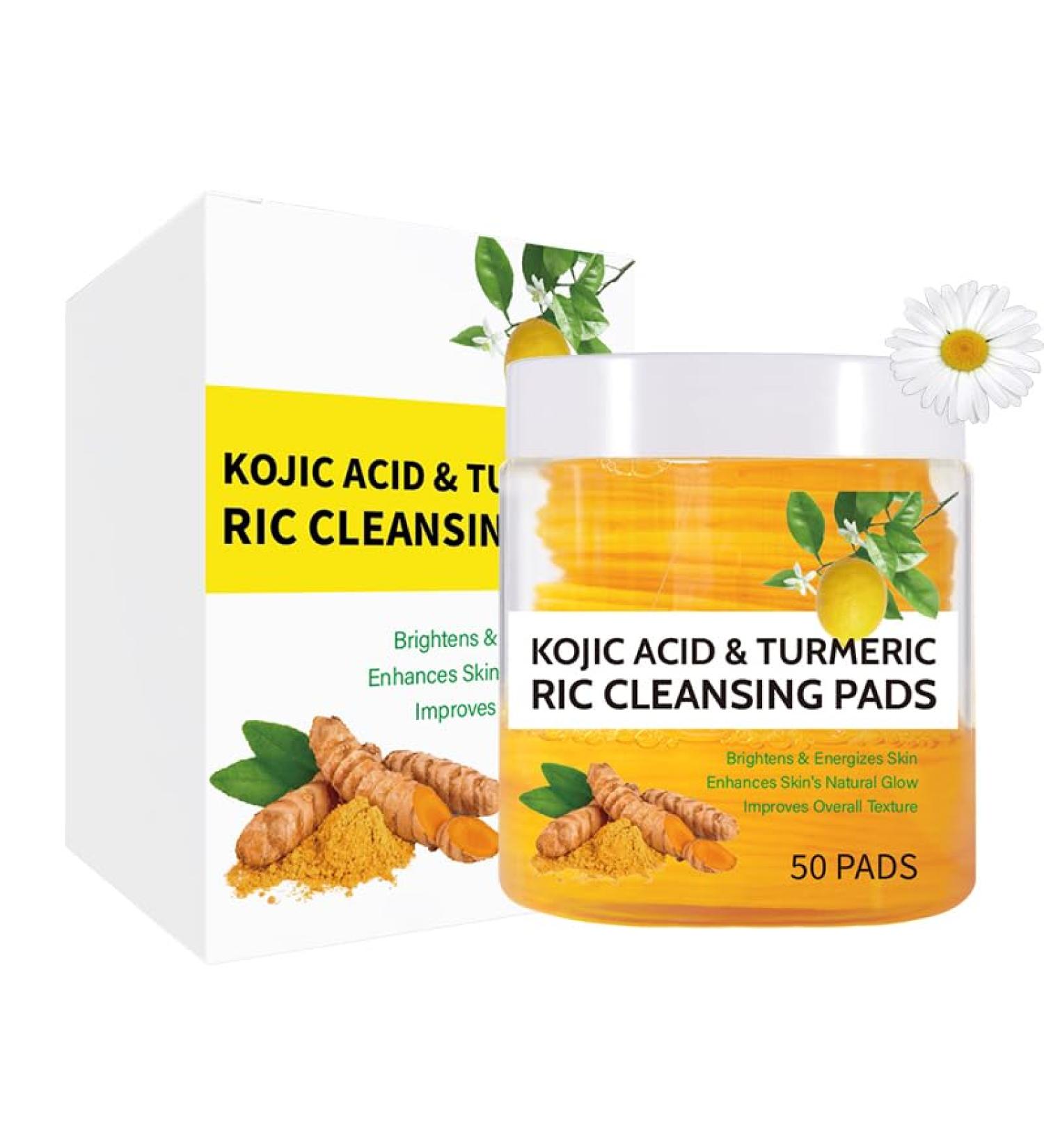 Almohadillas limpiadoras de cúrcuma y ácido kójico (50 unidades) - La Tiendita de la Jose