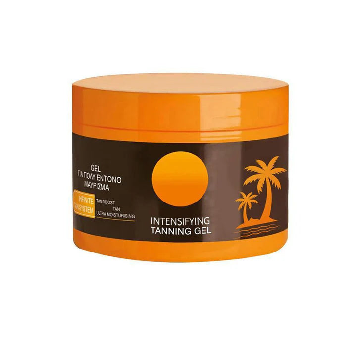 Gel bronceador intensificador