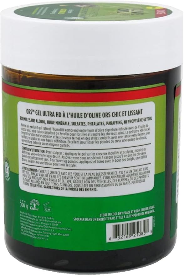 ORS, Gel alisador con aceite de oliva, 20 oz.