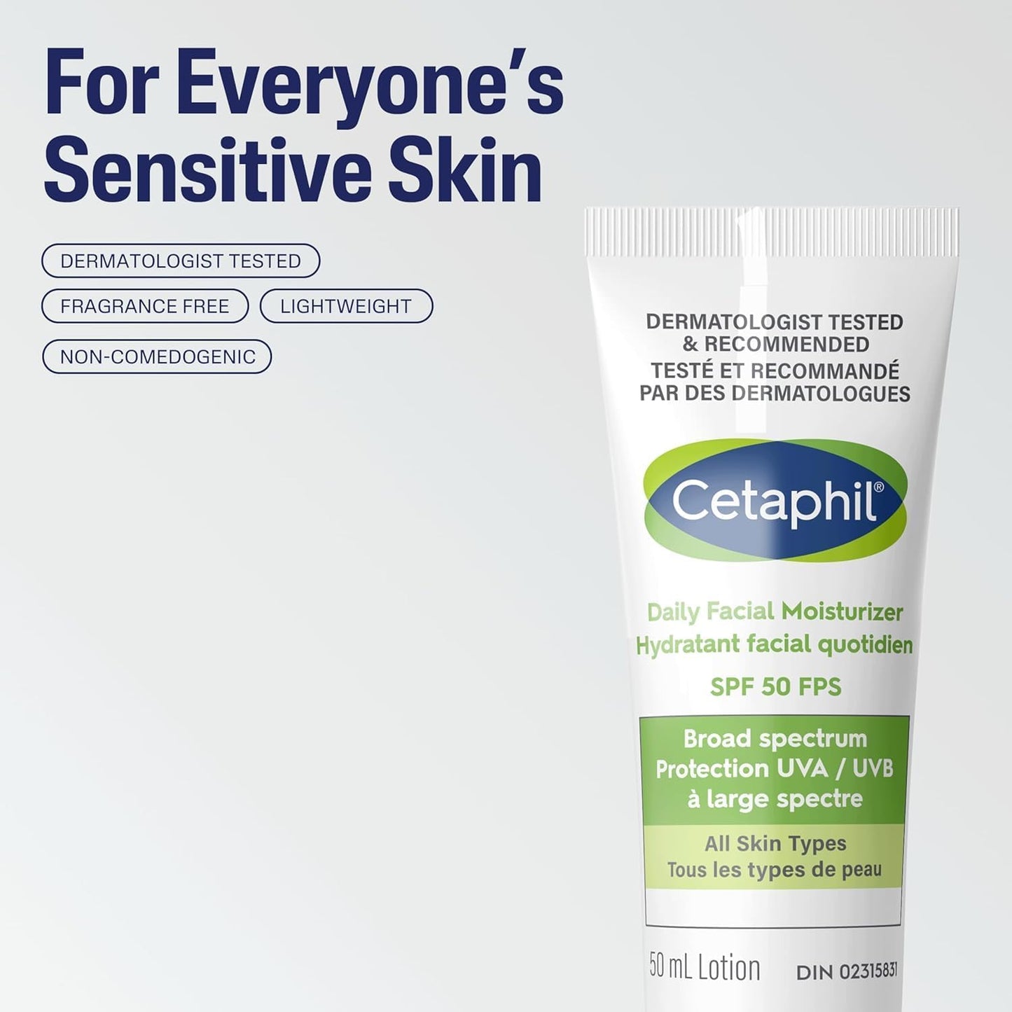 Hidratante Facial Diario FPS 50 Cetaphil - La Tiendita de la Jose