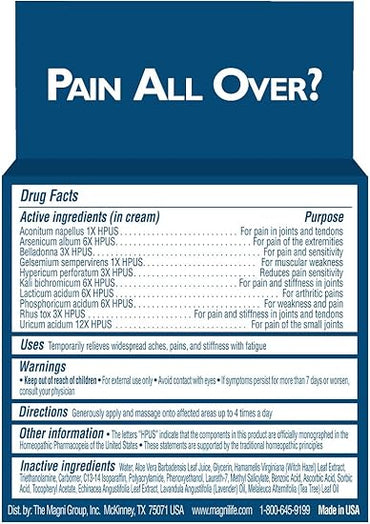 MagniLife Crema para aliviar el dolor y la fatiga - La Tiendita de la Jose