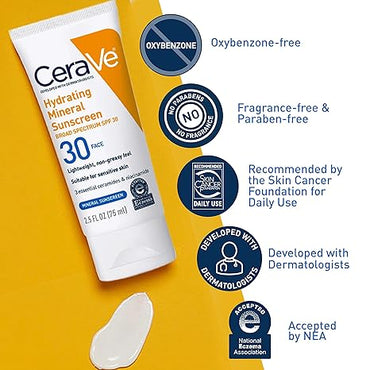 CeraVe Protector solar 100% mineral SPF 30 75ML