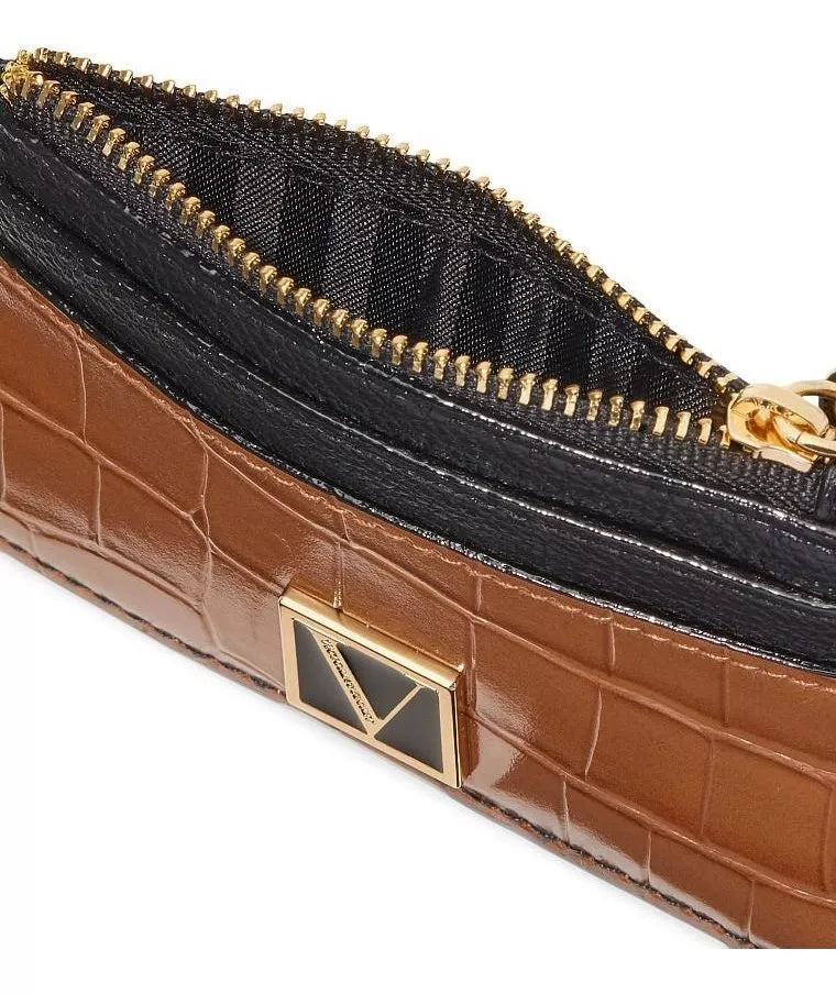 Tarjetero Con Monedero Negro/cafe - La Tiendita de la Jose