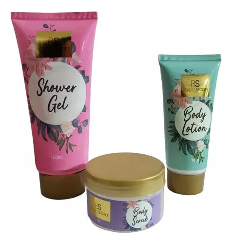 Pack Regalo Gel Ducha, Loción Corporal Y Exfoliante Corporal