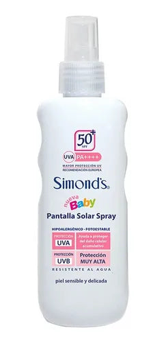 Simonds Pantalla Solar Fps50 Baby Piel Sensible Spray 190 Ml