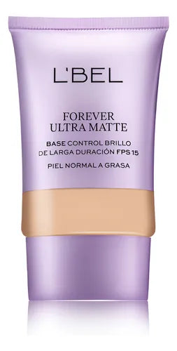Base Forever Ultra Matte L'bel Control De Brillo Fps 15 27ml Tono Creme 110-c