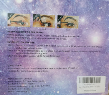 Kit de extensiones de pestañas individuales 180P