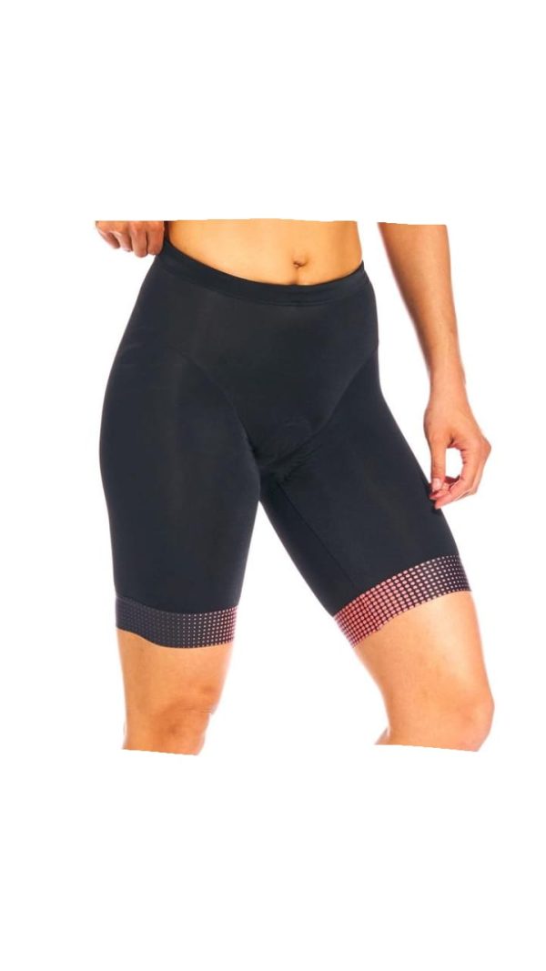 Calza ciclismo Negra banda Naranja - La Tiendita de la Jose