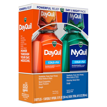 Vicks DayQuil NyQuil Combo Pack Cold & Flu Original 12oz - La Tiendita de la Jose