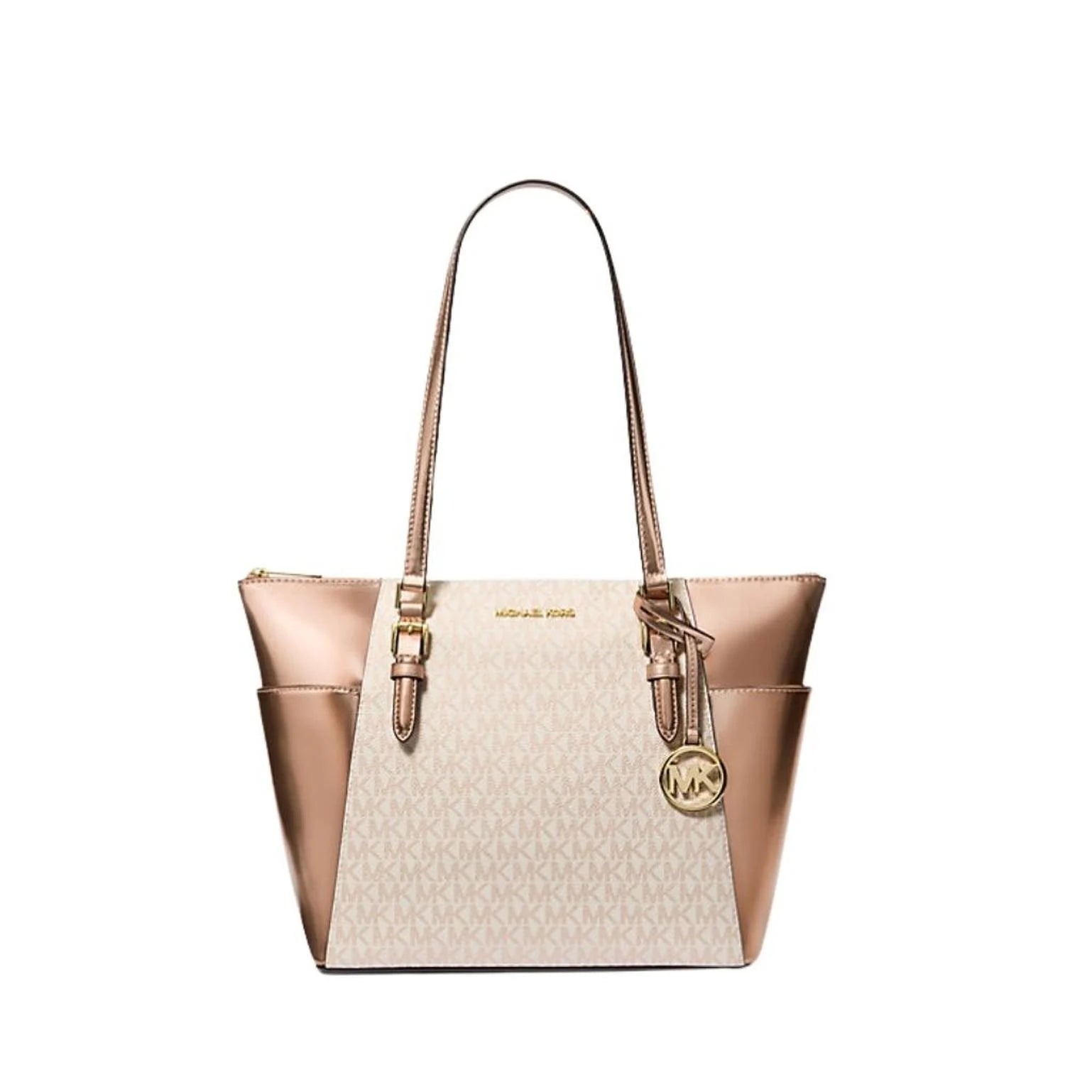 Cartera Tote Michael Kors Charlotte - Rose Gold - La Tiendita de la Jose