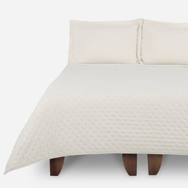 Quilt De Microfibra De 2 Plazas Color Taupe Cic Gris Lisa