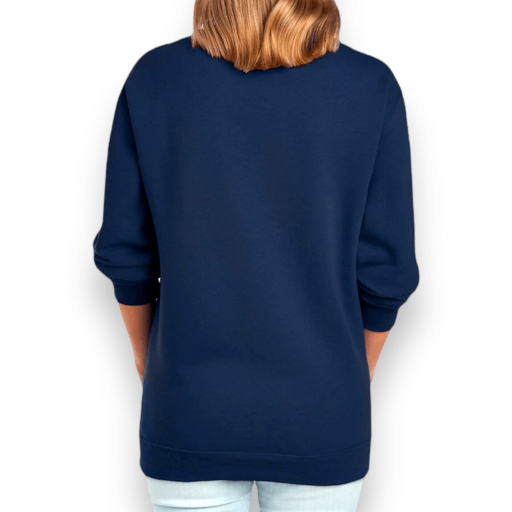 member's mark french terry crewneck sweatshirt azul - La Tiendita de la Jose