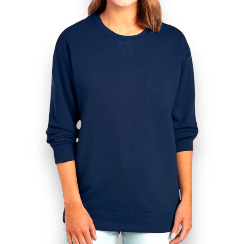 member's mark french terry crewneck sweatshirt azul - La Tiendita de la Jose