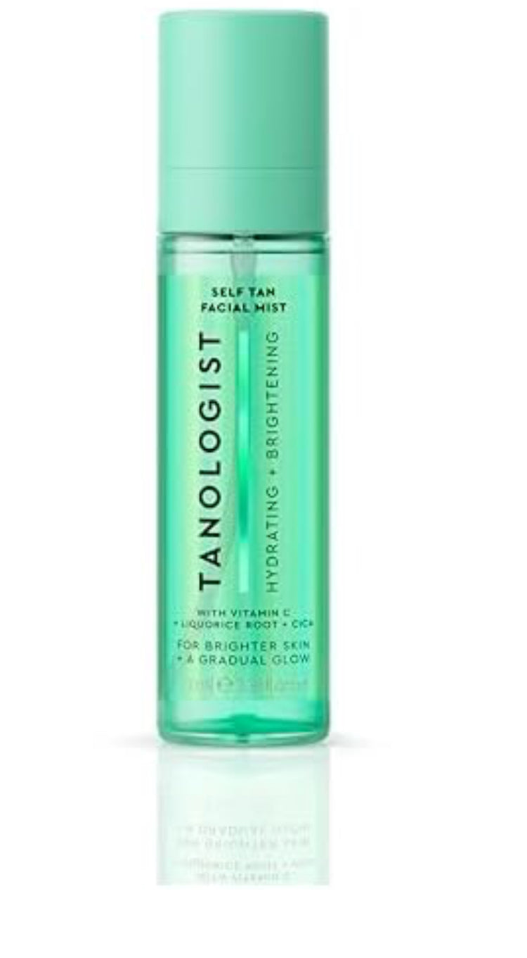 Tanologist Hidratante + Brillo Auto Bronceado Niebla Facial Brillo Gradual 100 ml