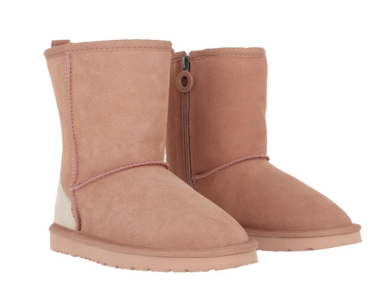 Botas cuero niña bamers terracota - La Tiendita de la Jose