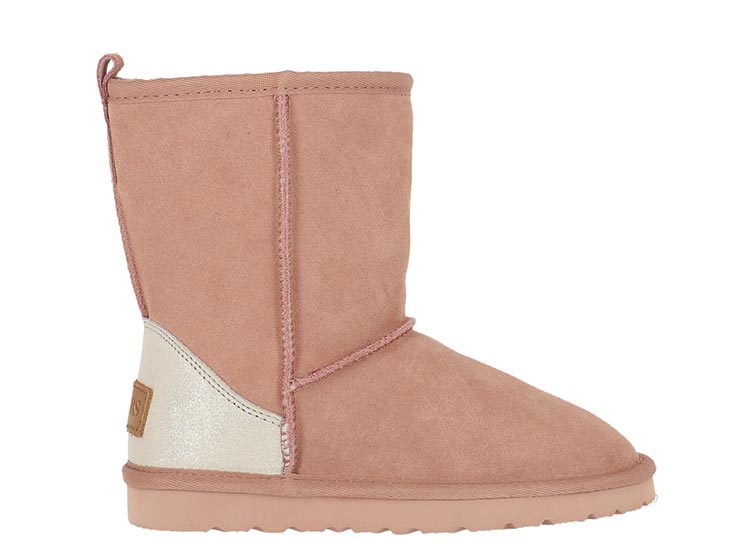 Botas cuero niña bamers terracota - La Tiendita de la Jose