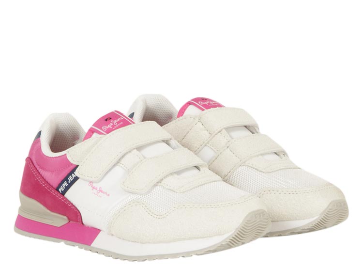 ZAPATILLAS NIÑA PEPE JEANS BLANCO BASIC GK - La Tiendita de la Jose