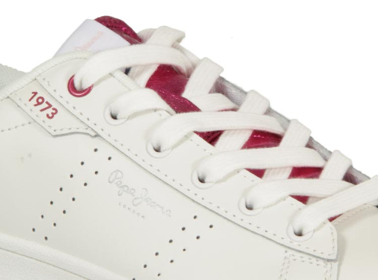 ZAPATILLAS NIÑA PEPE JEANS BLANCO PLAYER MIRROR G - La Tiendita de la Jose