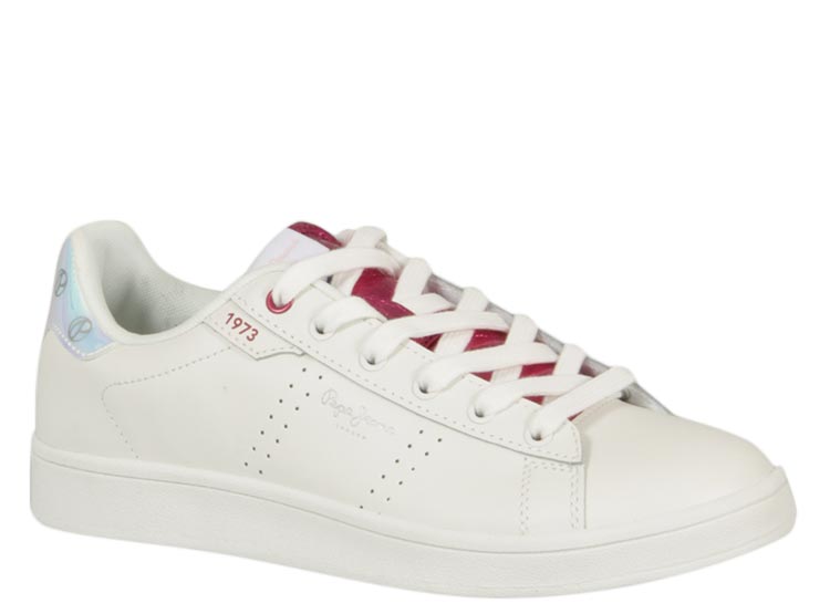 ZAPATILLAS NIÑA PEPE JEANS BLANCO PLAYER MIRROR G - La Tiendita de la Jose
