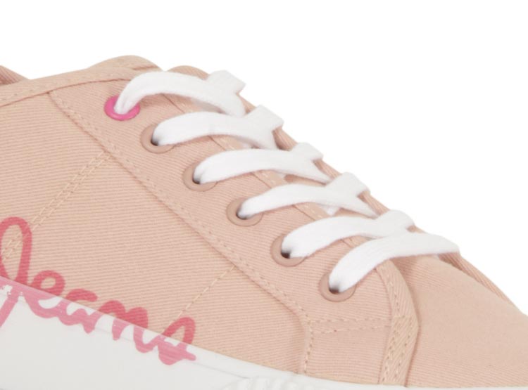ZAPATILLAS NIÑA PEPE JEANS ROSADO OTTIS LOG G - La Tiendita de la Jose