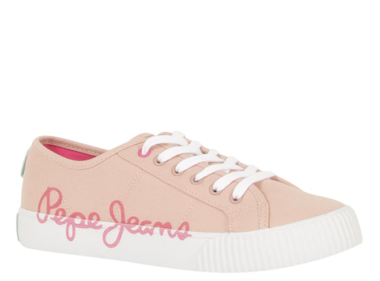 ZAPATILLAS NIÑA PEPE JEANS ROSADO OTTIS LOG G - La Tiendita de la Jose