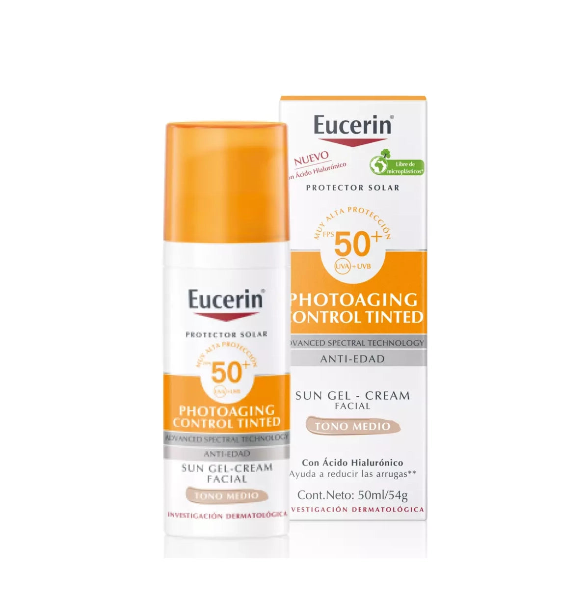 Eucerin Protector Facial Solar Photoaging Control Tinted 50ml - La Tiendita de la Jose