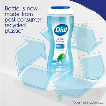 Dial Spring Water Gel de Baño Refrescante y Renovador, Suave para Todo Tipo de Piel