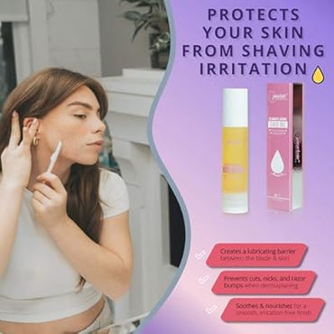 Aceite de Dermaplaning - Aceite de afeitado barrera de piel de deslizamiento suave para mujeres. - La Tiendita de la Jose