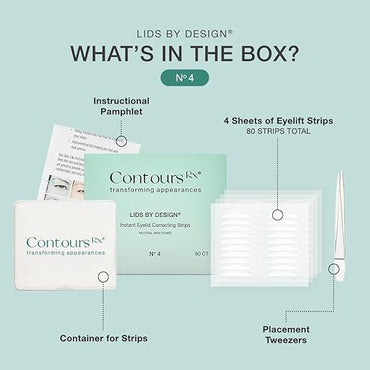 Contours Rx - Tiras de elevación de párpados transparentes y no quirúrgicas - La Tiendita de la Jose