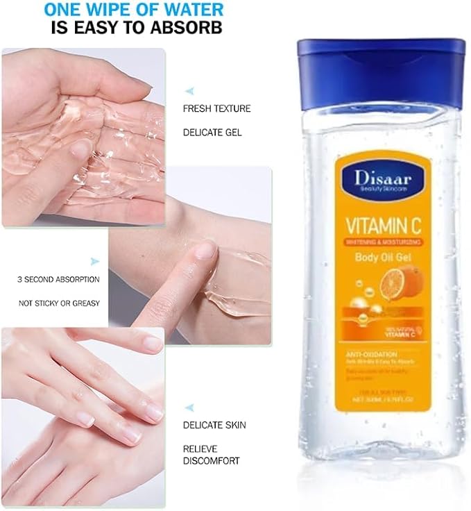 Gel de aceite corporal con vitamina C DISAAR Beauty 200 ml