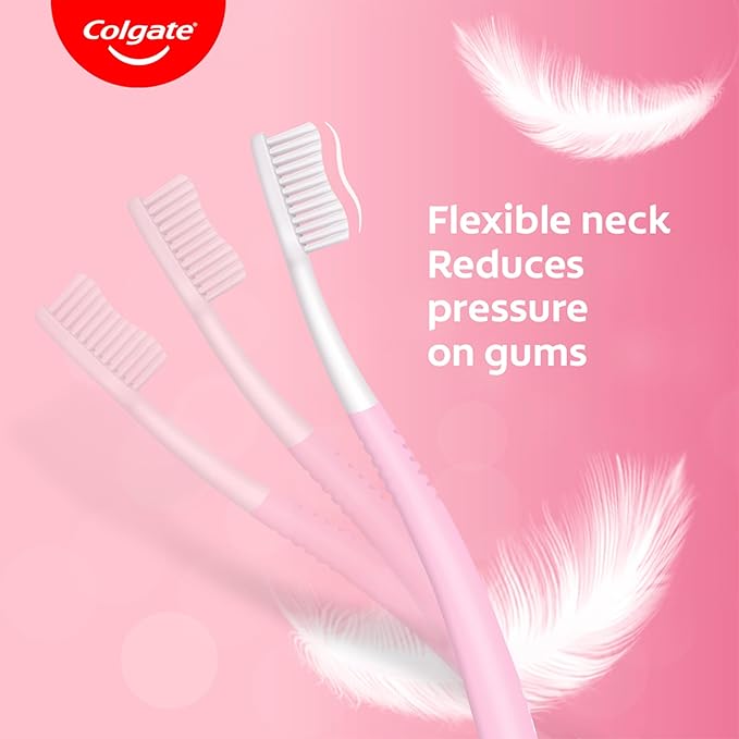 Pack 4Cepillo de dientes manual Colgate Gentle Sensitive de cerdas suaves para adultos - La Tiendita de la Jose