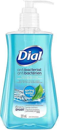 Pack 5 Jabón líquido de manos Dial con humectante, agua de manantial, 221 mil