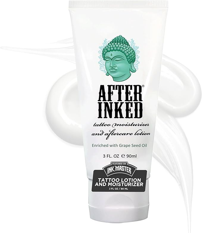 Loción hidratante y para el cuidado posterior de tatuajes entintados (tubo de 3 oz)