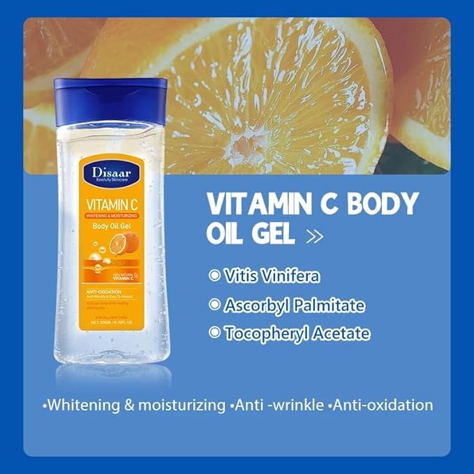 Gel de aceite corporal con vitamina C DISAAR Beauty 200 ml