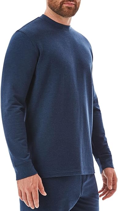 Member's Mark - Camiseta de manga larga para hombre, color azul jaspeado - La Tiendita de la Jose