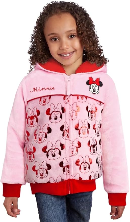 Disney Poleron hoodie con capucha de forro polar para niñas - La Tiendita de la Jose