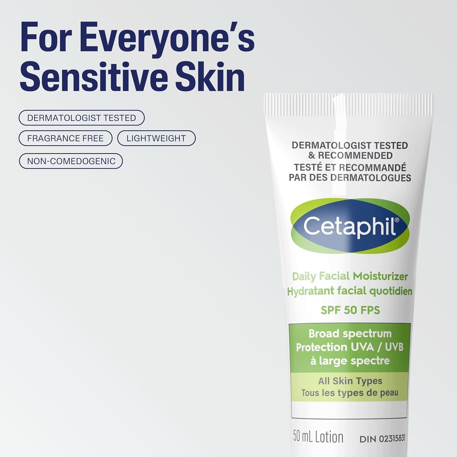 Hidratante Facial Diario FPS 50 Cetaphil - La Tiendita de la Jose