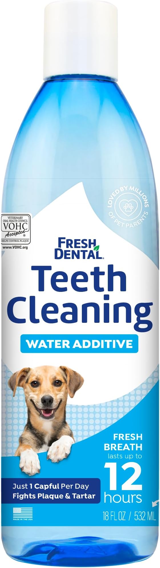 Naturél Promise Fresh - Ambientador dental y aditivo de agua de limpieza dental para perros