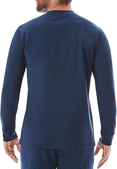 Member's Mark - Camiseta de manga larga para hombre, color azul jaspeado - La Tiendita de la Jose