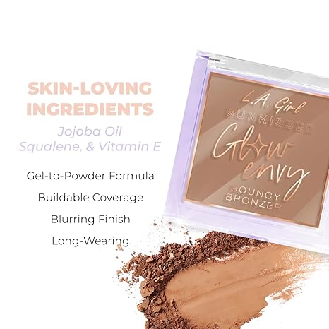 Rubor e iluminador LA. GIRL Glow Envy - Bronceador