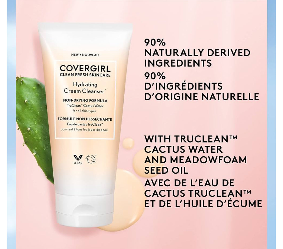 Covergirl Limpiador facial en crema hidratante para el cuidado de la piel 150 ml