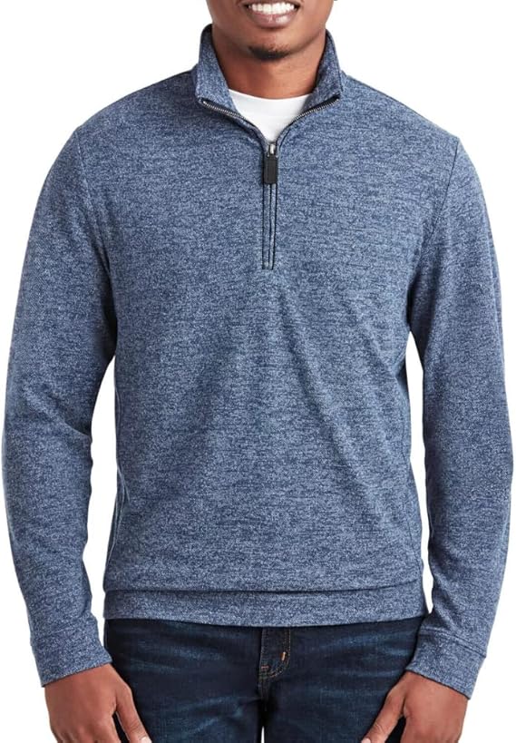 Member's Mark - Sudadera casual con cremallera de un cuarto para hombre - La Tiendita de la Jose