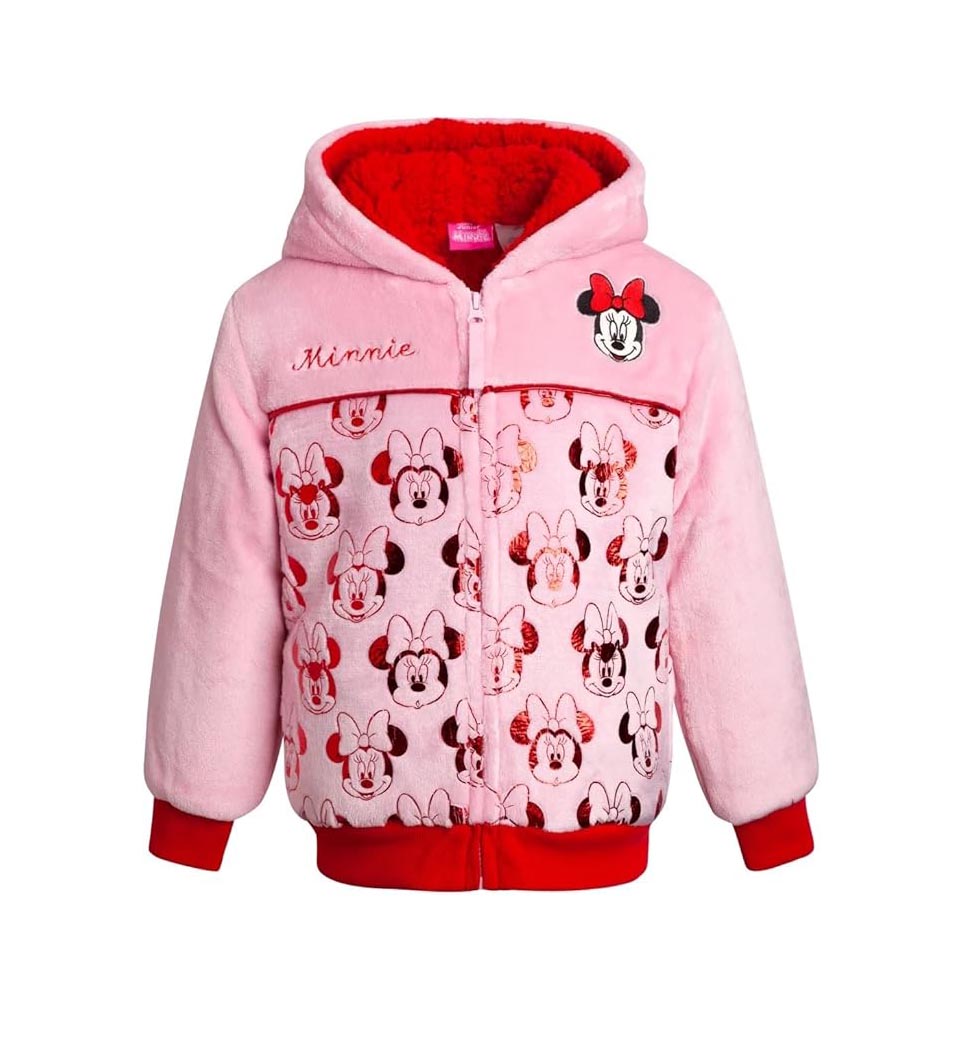 Disney Poleron hoodie con capucha de forro polar para niñas - La Tiendita de la Jose