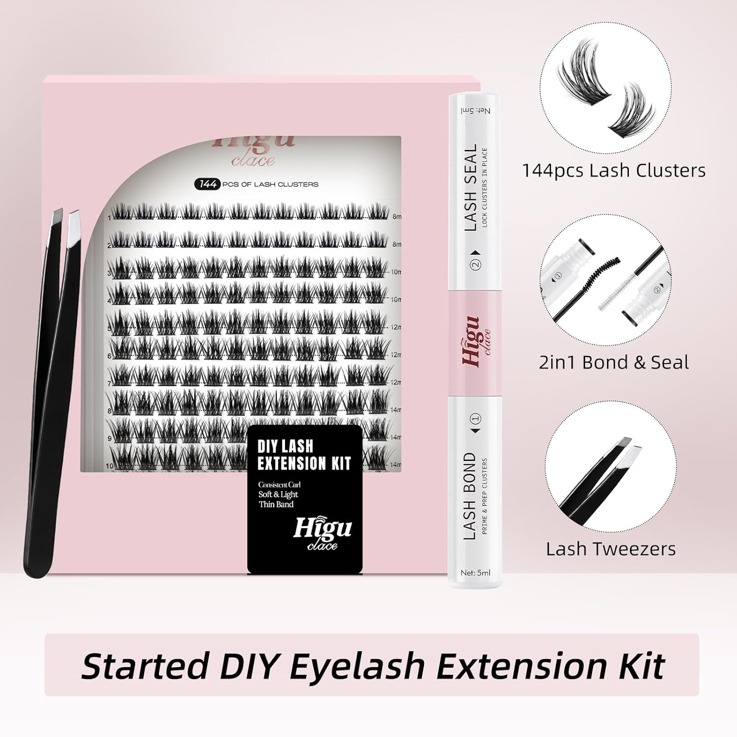 Higu clace Kit de extensión de pestañas - La Tiendita de la Jose