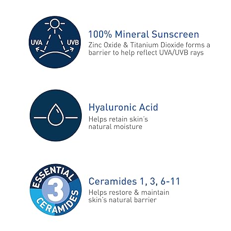 CeraVe Protector solar 100% mineral SPF 30  150ML