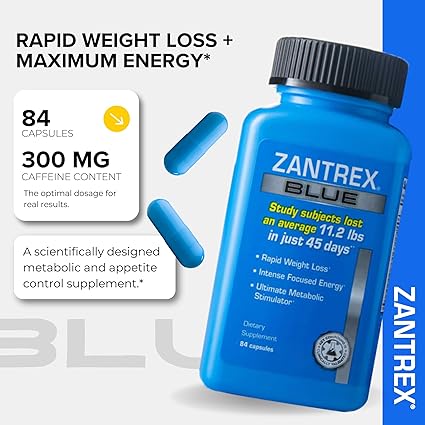 Zantrex Blue - Píldoras de suplemento de pérdida de peso - La Tiendita de la Jose